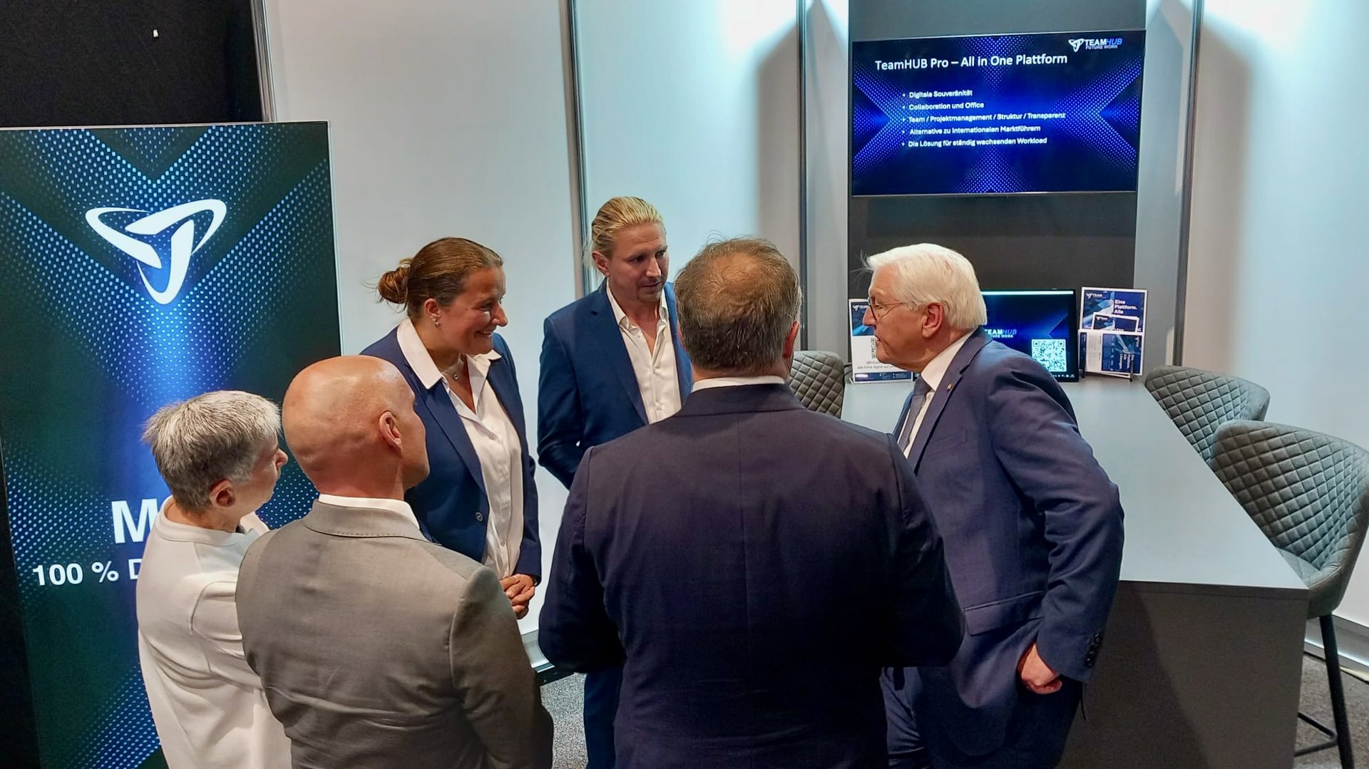 Bundespräsident Steinmeier besucht TeamHUB auf dem 83. Deutschen Fürsorgetag